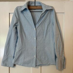 Ann Taylor  Sky Blue Casual Shirt